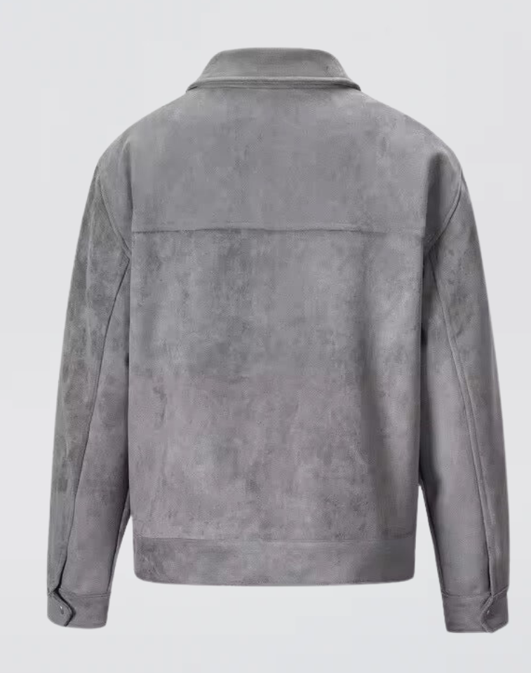Grey Suede Jacket