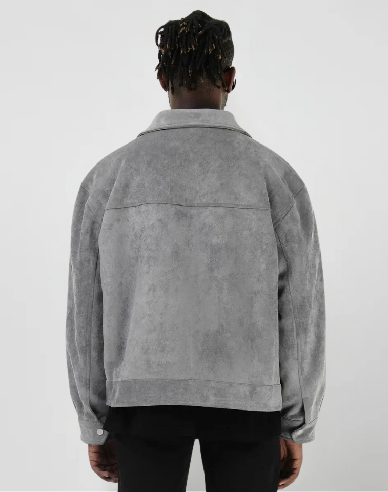 Grey Suede Jacket