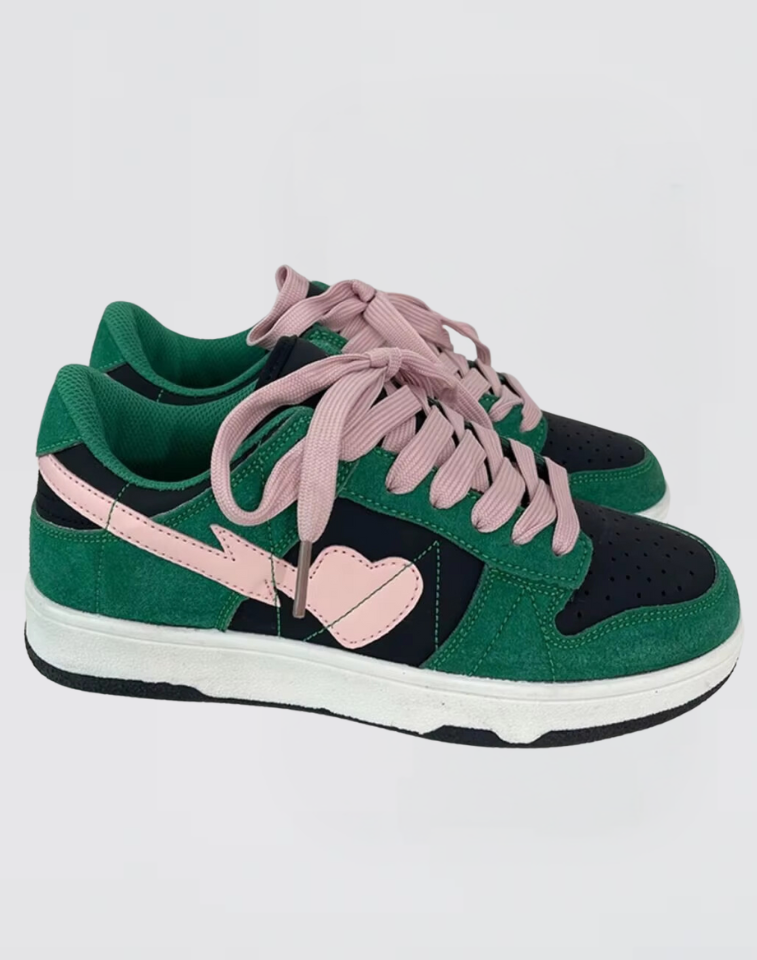 Heart Sneaker Dark Green