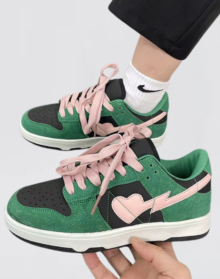 Heart Sneaker Dark Green