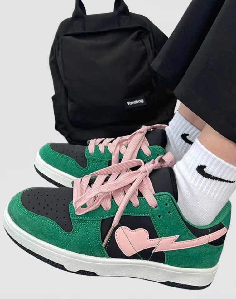 Heart Sneaker Dark Green