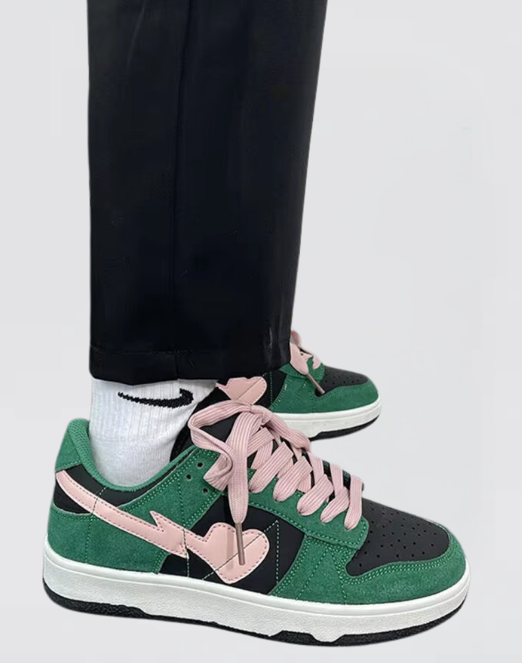 Heart Sneaker Dark Green